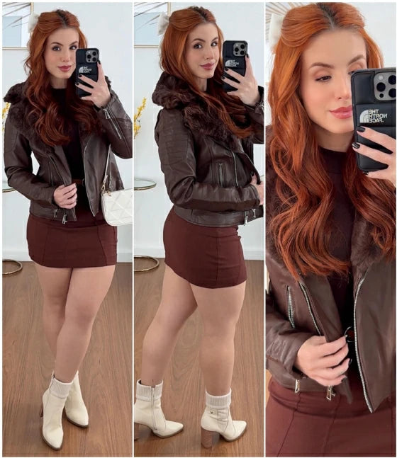 JAQUETA ECO AYLA MARROM