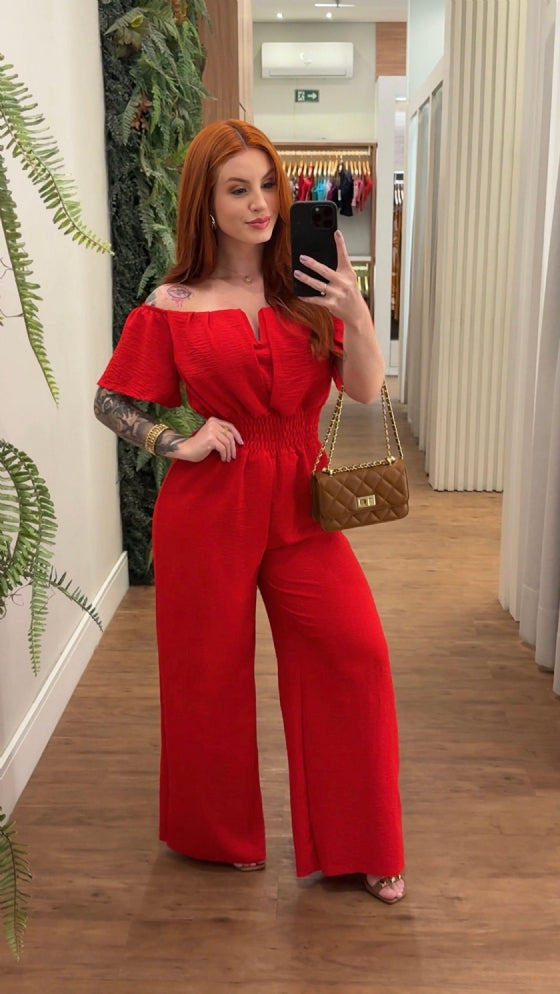 MACACÃO BARBARA VERMELHO