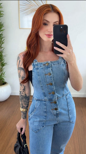 MACACÃO JEANS ÍSIS
