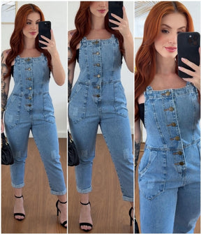 MACACÃO JEANS ÍSIS