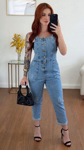 MACACÃO JEANS ÍSIS